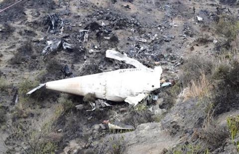 PIA ATR wreckage-c-AAIB Pakistan