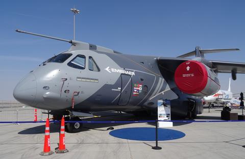 KC-390 at Dubai air show
