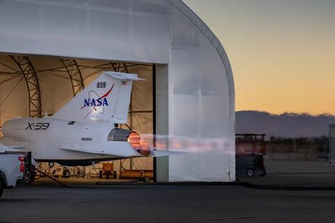 X-59 Quesst quiet supersonic demonstrator NASA