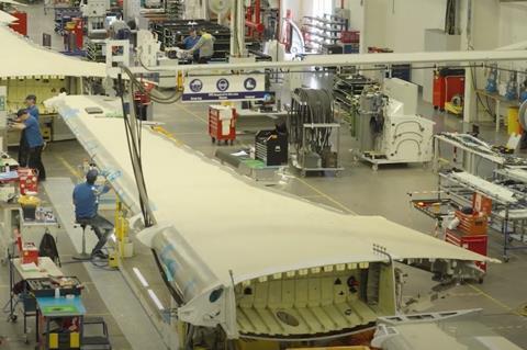 A220 wing Spirit AeroSystems Belfast-c-Spirit AeroSystems