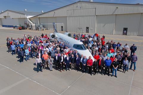 Learjet's last delivery, a Learjet 75