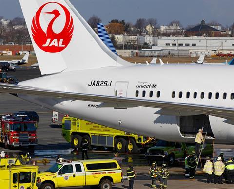 JAL 2013 787 fire