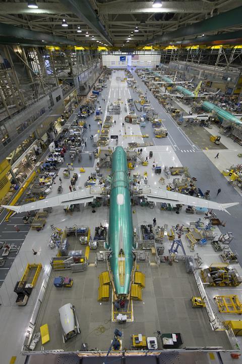 Boeing's Renton 737 production line