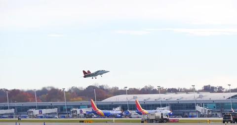 T-7A APT-5 flight from STL c Boeing