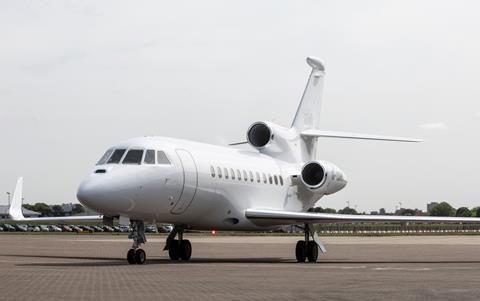 Falcon 900LX at RAF Northolt