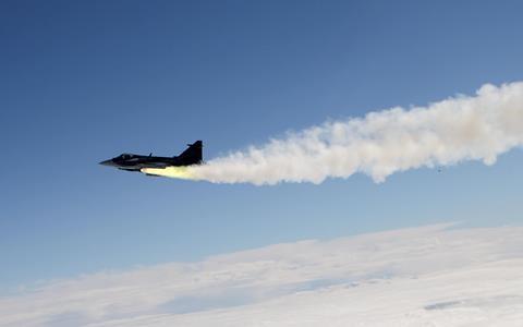 Gripen E Meteor shot