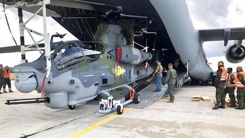 Czech AH-1Z unloading