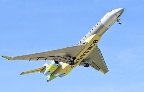 Global 7000 FTV3 first flight 2 640px