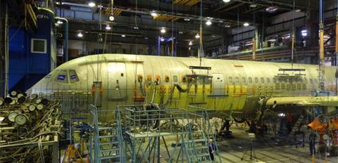 MC-21 static test-c-TsAGI