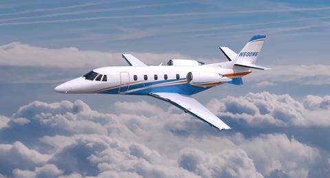 A Cessna Citation XLS Gen2 in Fly Alliance's colours