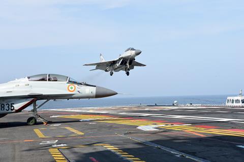 Mig-29K landing