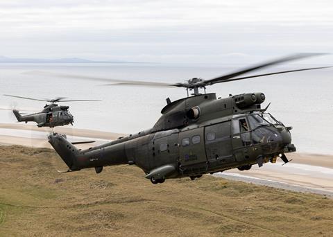 RAF Pumas retirement flight
