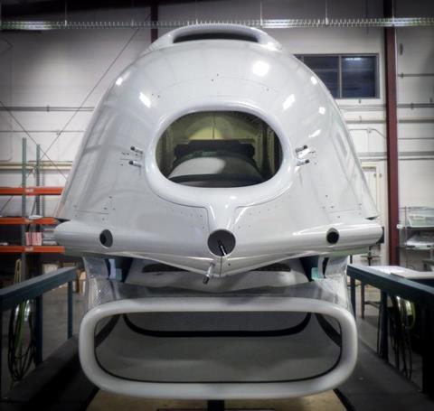 Aurora X-65 fuselage c Aurora Flight Sciences