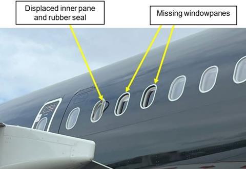 Titan A321neo window incident-c-AAIB