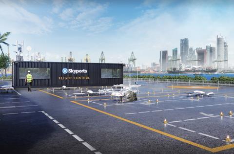 Skyports Cargo Vertiport Render