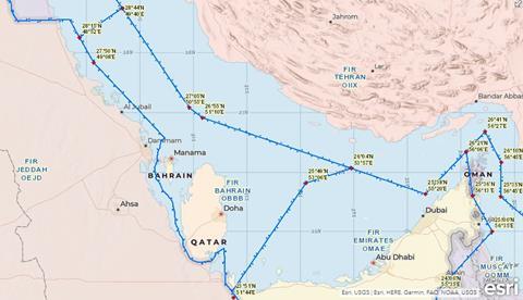 bahrain-qatar airspace-c-ICAO