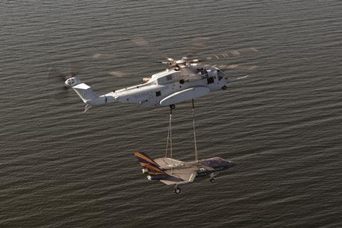CH-53K carrying F-35C