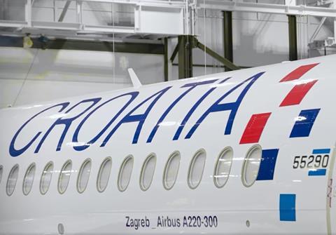 Croatia A220-c-Croatia Airlines