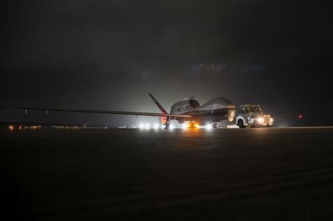 US Navy MQ-4C in Guam