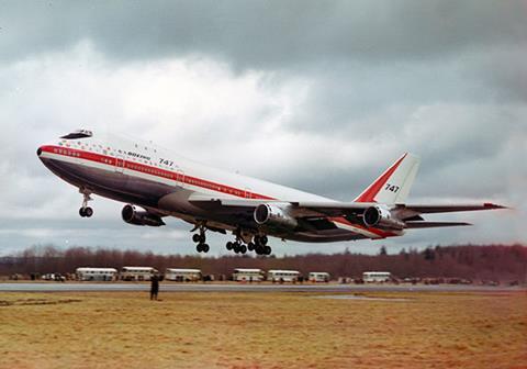 747-first-flight-takeoff-c-Boeing