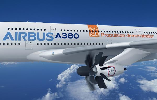 Airbus commits to A380 flight tests of CFM RISE open rotor demonstrator ...